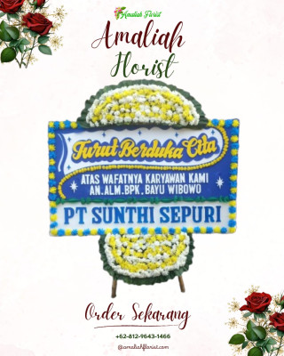 Papan Bunga Duka di Saparua Timur